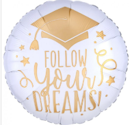 بالون Follow Your Dreams 18 إنش